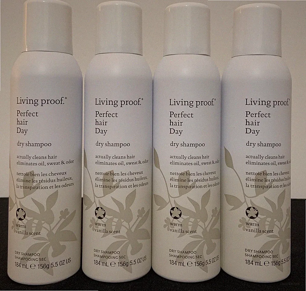 4 Living Proof Perfect Hair Day Dry Shampoo -Warm Vanilla Scent (5.5oz each)