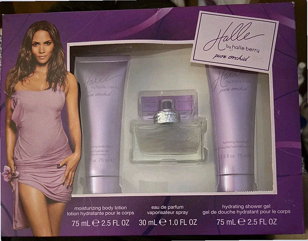 Halle Berry Pure Orchid Perfume Lotion Shower Gel Gift Set MOM MOTHER'S DAY