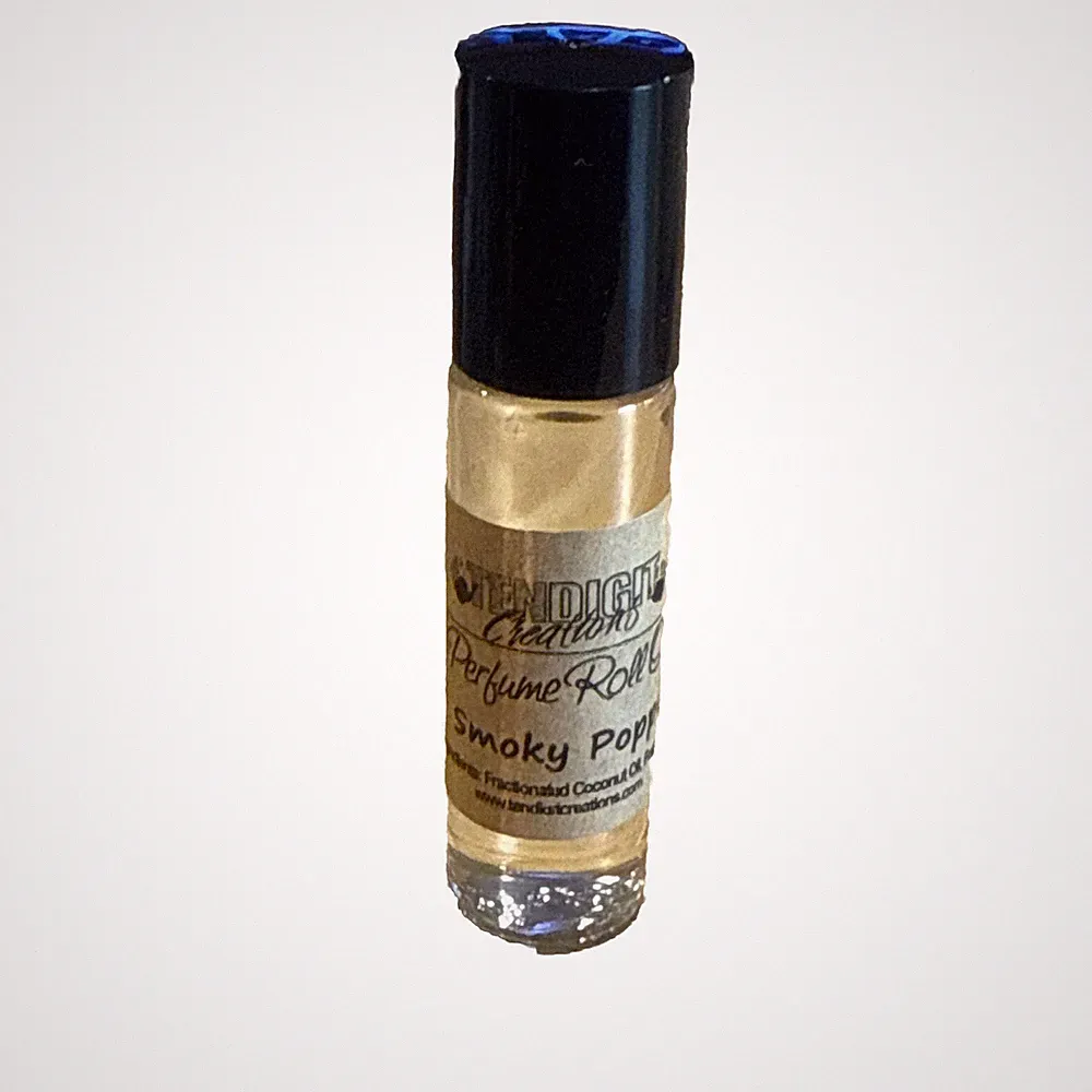 SMOKY POPPY Ten Digit Creations Perfume Oil Roll On - Intense Aroma
