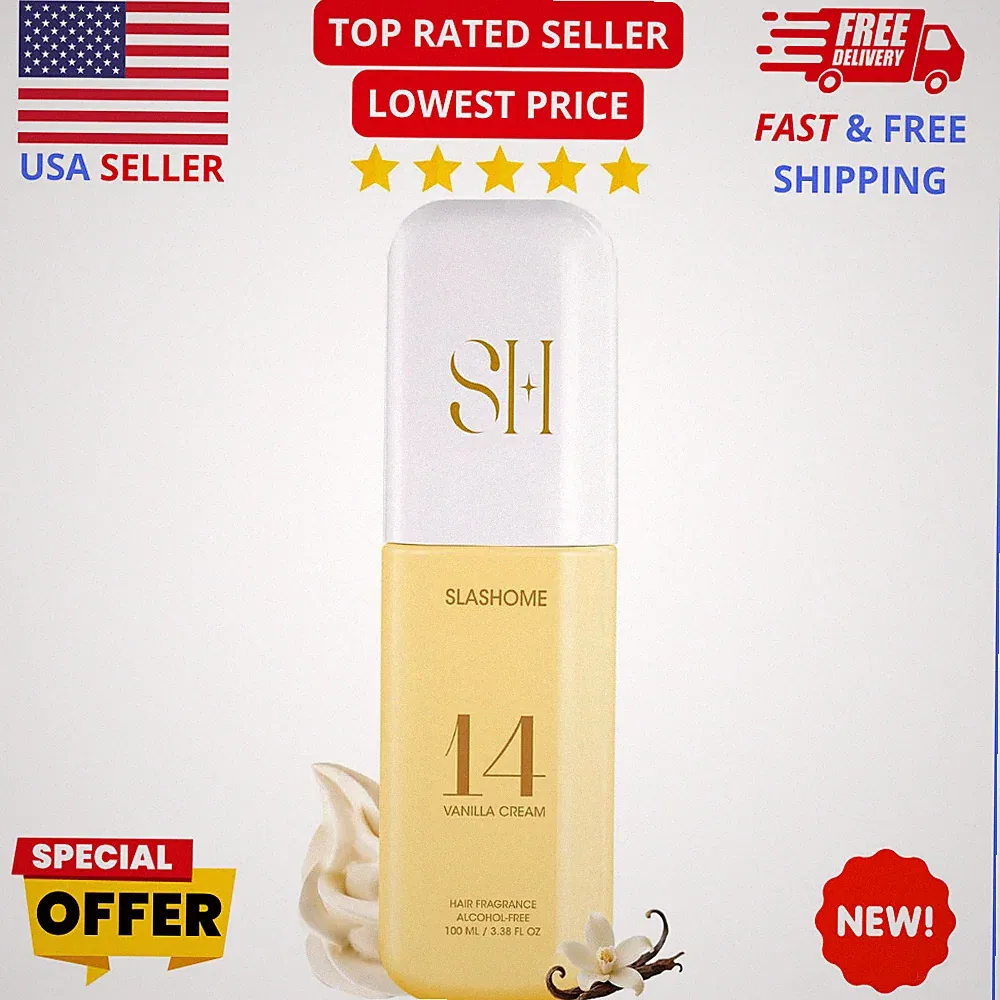 Vanilla Hair Perfume Spray 100ml Alcohol Free Long Lasting Fragrance Hair Mist